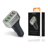 Billaddare Universal QC 30W Forever 4xUSB-Portar iPhone/Android