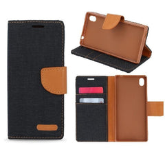 HTC Desire (626 / 626G+) - Smart Canvas Plånboksfodral - Svart