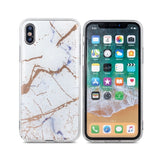 Huawei P30 Lite - Trendy Marmur Skal - Vit
