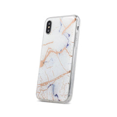 Huawei P30 Lite - Trendy Marmur Skal - Vit