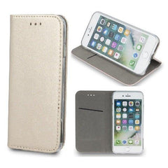 Huawei Y5 (2019) - Smart Magnetic Flip Case Mobilplånbok - Guld