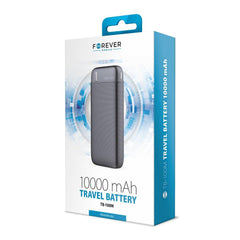 10000mAh Forever Powerbank till Mobiltelefoner & Surfplattor Svart