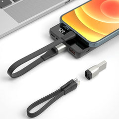 20W PD Snabbladdare Lightning till USB-C 2i1 bärbar USB-datakabel