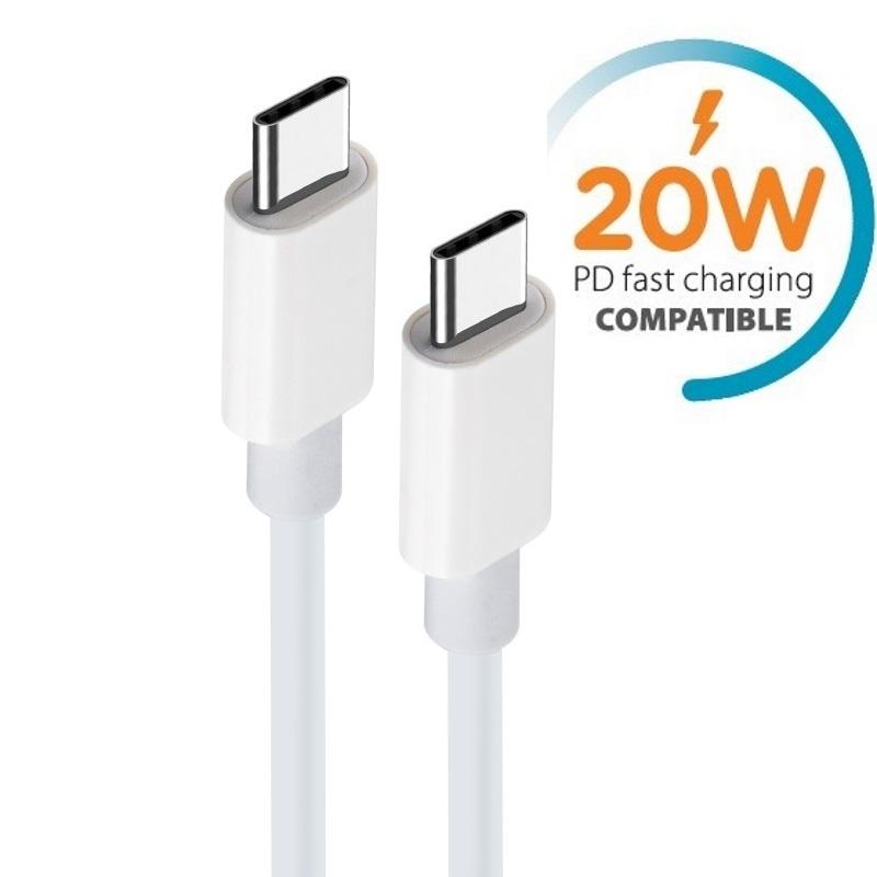 20W USB-C To USB-C PD Snabbladdning kabel Samsung, iPhone15/ iPhone 16