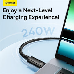 Baseus Tungsten 240W USB-C till USB-C Snabbladdningskabel 3m – För MacBook, Laptops & Mobiltelefon