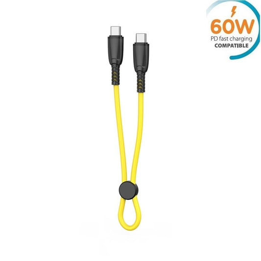 25cm 60W USB-C To USB-C PD Snabbladdning kabel Samsung, iPhone15/16