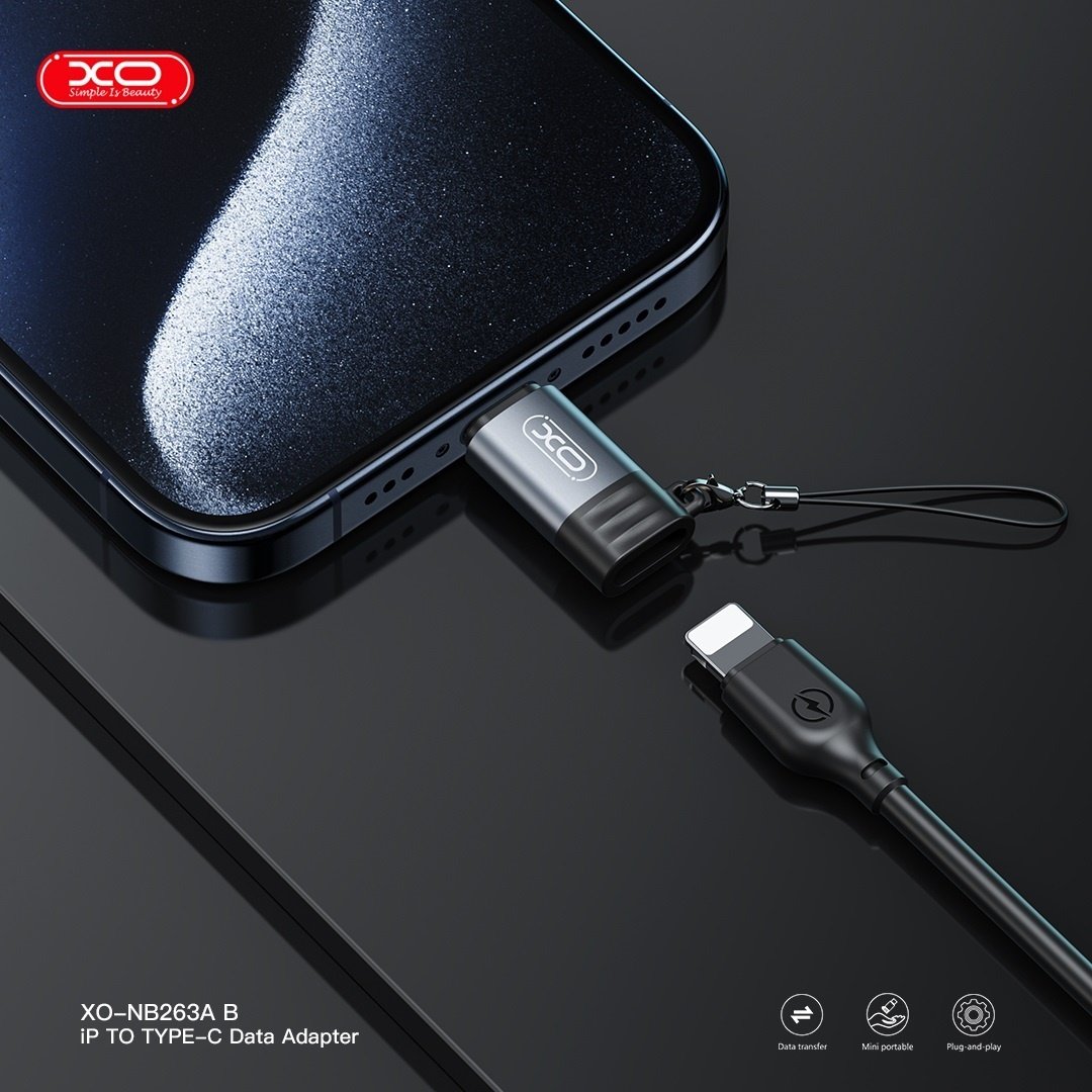 27W Lightning till USB-C Adapter Snabb laddning & dataöverföring