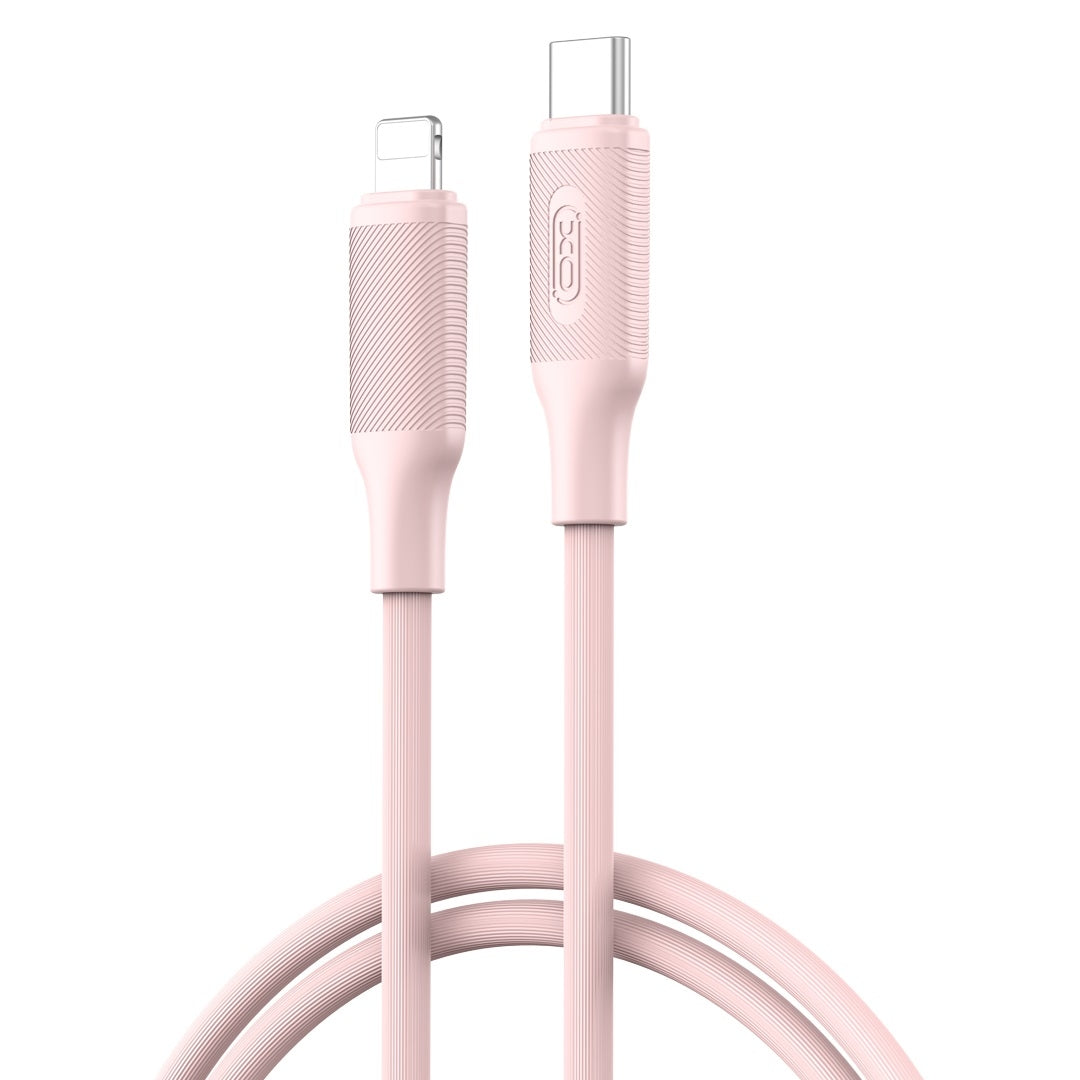 27W iPhone -Kompatibel Snabbladdning USB-C till Lightning Kabel - Rosa