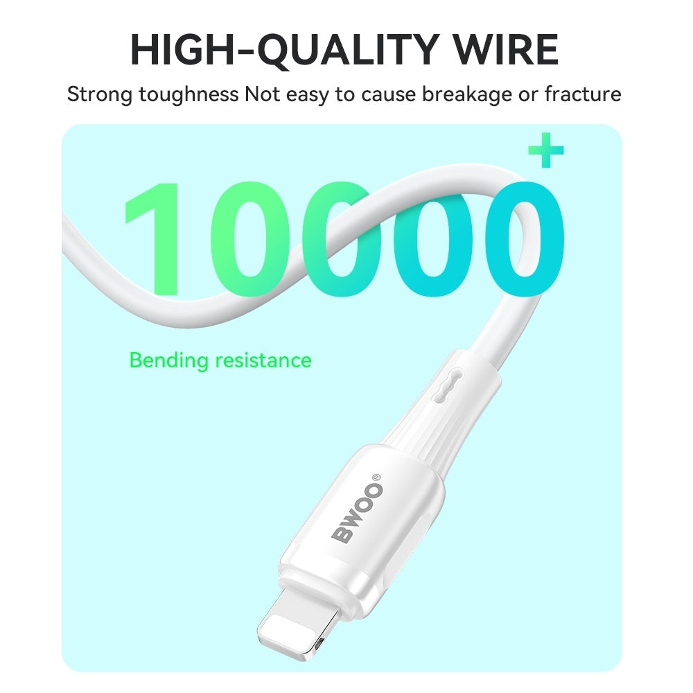 27W iPhone Snabbladdning USB-C till Lightning Kabel Dataöverföring 480Mbps