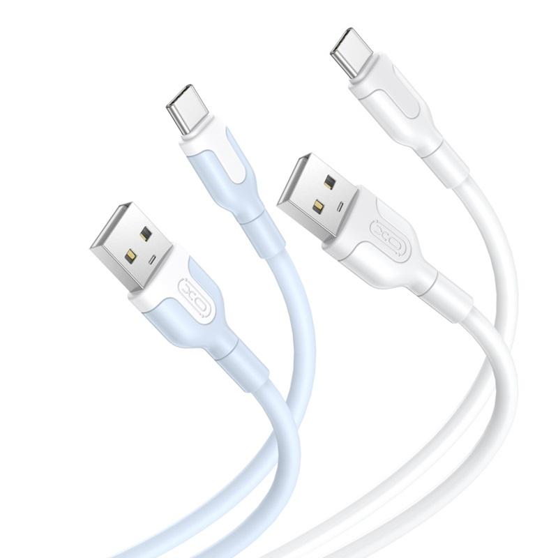 2-PACK USB-C Snabbladdning 2.1A kabel för Samsung, Android -1m