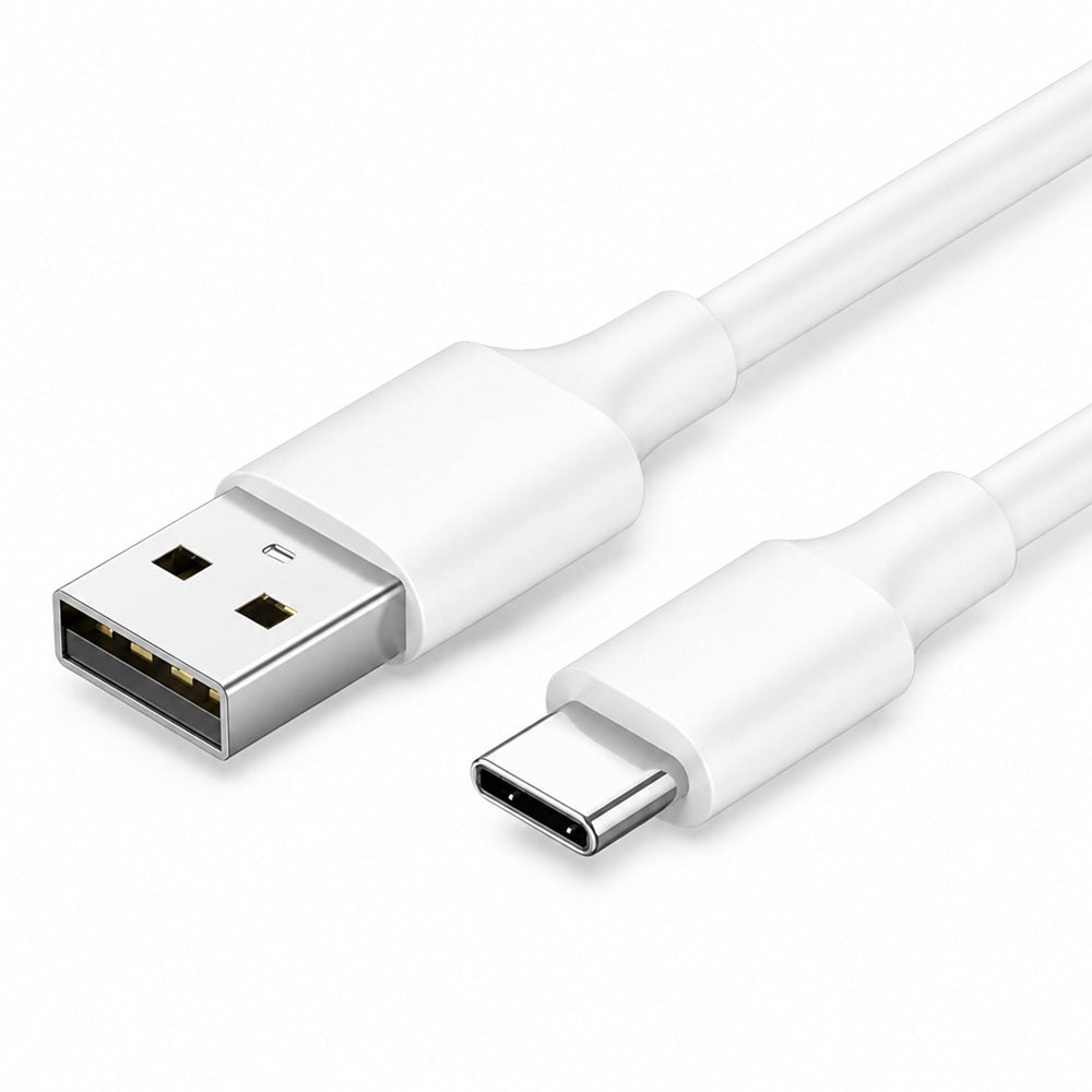2-PACK USB-C Snabbladdning 2.1A kabel för Samsung, Android -1m