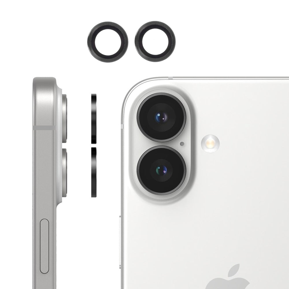 2-Pack - iPhone 16 Plus - 9H kameraskyddsglas