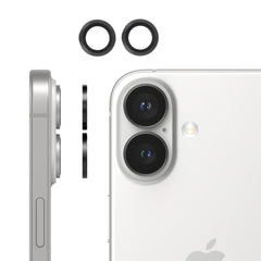 2-Pack - iPhone 16 Plus - 9H kameraskyddsglas