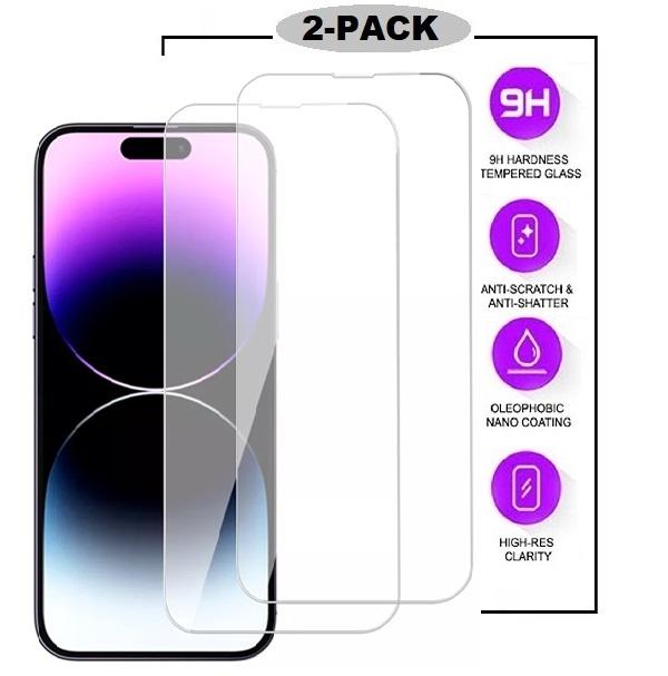 2-Pack - iPhone 16 Plus - Premium 2.5D Härdat Glas Displayskydd