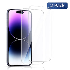 [2-Pack] iPhone 18 Pro - Premium 2.5D Härdat Glas Displayskydd