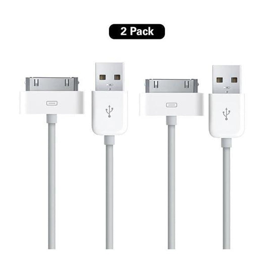 2-Pack iPhone 4s Laddningskabel  iPad 1,2,3 /iPod/iPhone 3 ,4 ,4s