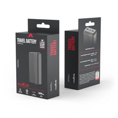 30000mAh Maxlife Powerbank 12W Hög kapacitet MXPB-02 - Svart