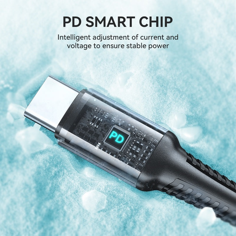 3M Snabbladdning 60W USB-C To USB-C PD kabel Samsung, iPhone 15/16/17