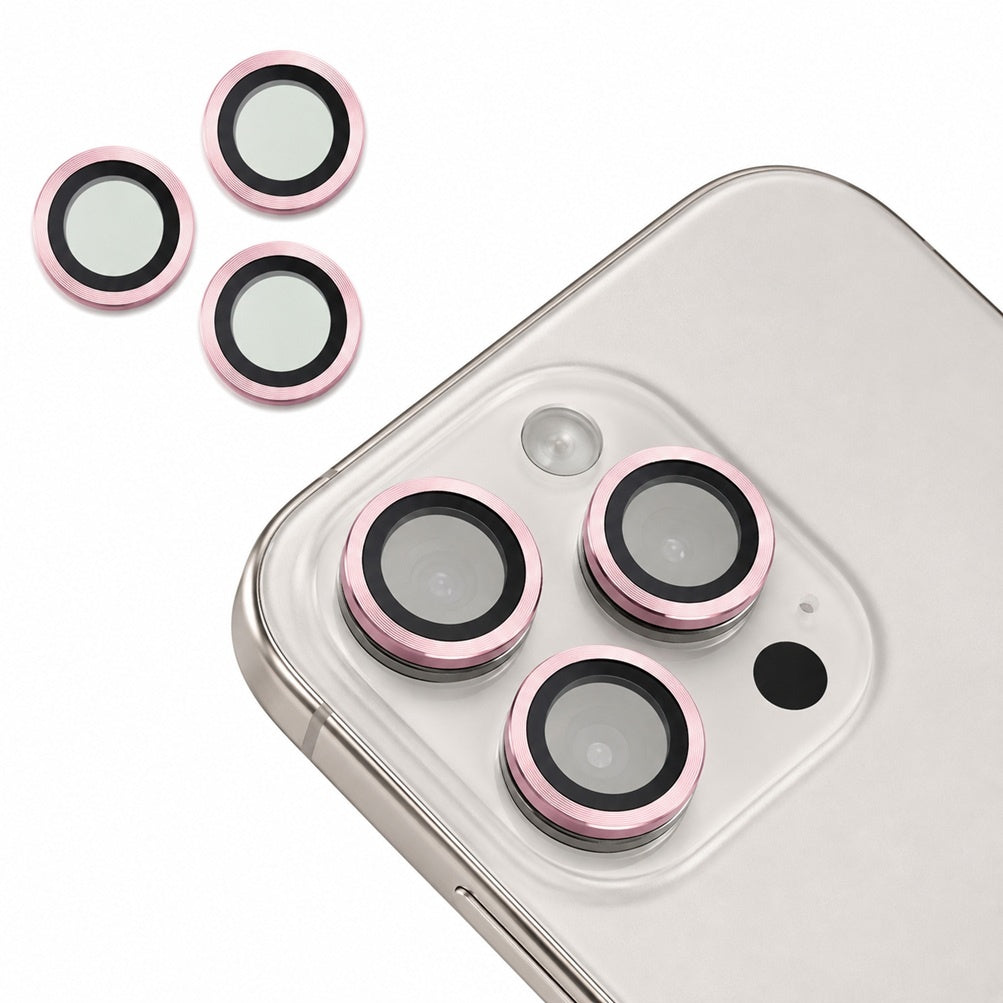 3-Pack iPhone 16 Pro / iPhone 16 Pro Max - 9H kameraskyddsglas