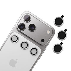 [3-Pack] iPhone 18 Pro – Kameralinsskydd Härdat Glas 9H – Silver