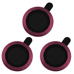 [3-Pack] iPhone 18 Pro Max – Kameralinsskydd Härdat Glas 9H – Dark Cherry