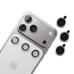 [3-Pack] iPhone 18 Pro Max – Kameralinsskydd Härdat Glas 9H – Silver