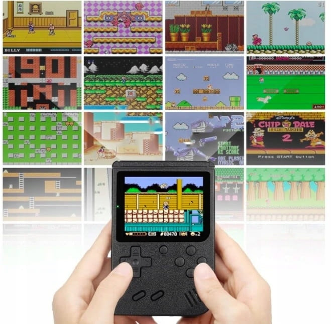 400 i 1 Klassiska Retro GEME BOY Portabel Spelkonsol + Kontroll för 2 Player, Mario spel