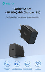 45W USB-C PD snabbladdare – Snabbladdning för mobiltelefoner och surfplattor