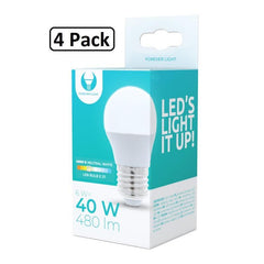 4-Pack Forever Naturvit LED-lampa E27 6W 480lm (4500K)