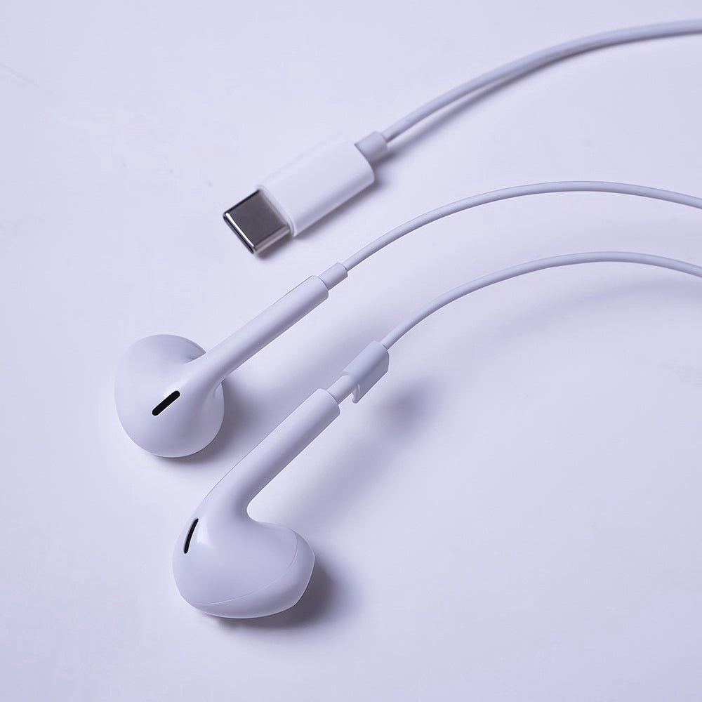 4-Pack USB-C In-Ear Hörlurar med Mikrofon för iPhone 17/16/15, Samsung & USB-C Enheter