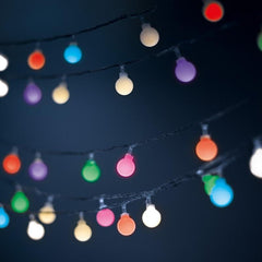 5m Dekorativa 30 FROSTAD BOLLAR String LED 230V multicolor Ljus