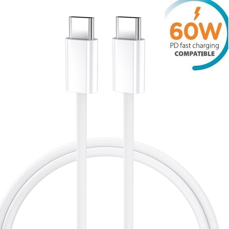 60W USB-C To USB-C PD Snabbladdning kabel iPhone15/16, Samsung