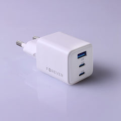 65W Snabbladdare PD Dual USB-C, USB för iPhone, Samsung, iPad