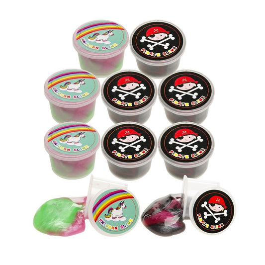 8-Pack Unicorn / Pirate Mini Slajm - Slime