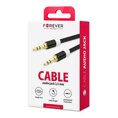 AUX Ljudkabel med 3,5 mm  kontakt FOREVER - 1m