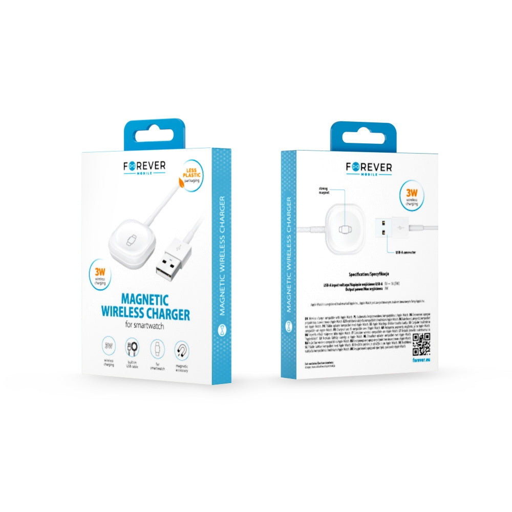 Apple Watch Kompatibel 3W Magnetic Trådlös laddare - FOREVER