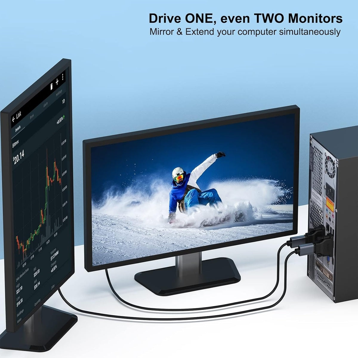 BENFEI DVI till HDMI-adapter dubbelriktad Full HD 1080P – 2-pack svart