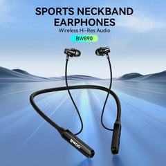 BWOO BW890 Sports Neckband Trådlösa Hörlurar BT5.4 – Hi-Res Ljud, 30h Speltid