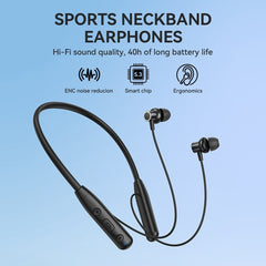 BWOO Sports Neckband Trådlösa Hörlurar BT5.3 – 40h Batteritid, ENC Brusreducering