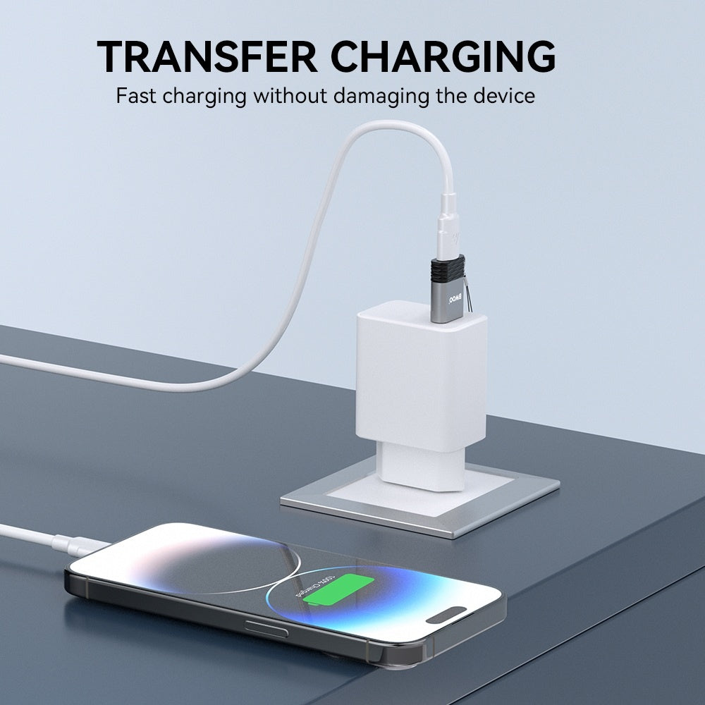 BWOO USB-C till USB-A OTG Adapter Snabbladdning & Dataöverföring