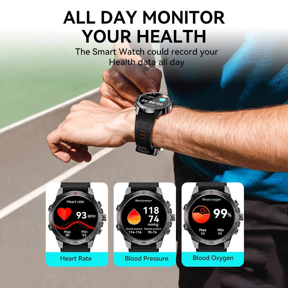BWOO WA-08 Smartwatch 1.43” AMOLED – Puls, SpO2, Sport, IP67, Bluetooth