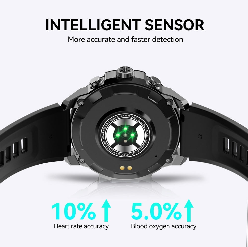 BWOO WA-08 Smartwatch 1.43” AMOLED – Puls, SpO2, Sport, IP67, Bluetooth