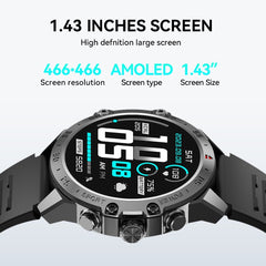 BWOO WA-08 Smartwatch 1.43” AMOLED – Puls, SpO2, Sport, IP67, Bluetooth