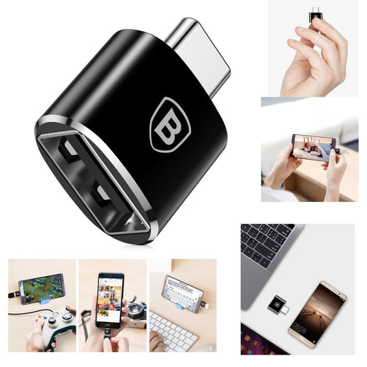 Baseus USB Type-C/ USB-C till USB OTG-Converter Adapter Kontakt