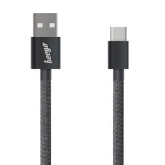 Beeyo USB-C 2Amp Twine Laddningskabel - Svart