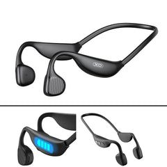 Bluetooth Bone Conduction Trådlös Handsfree hörlurar XO -Svart