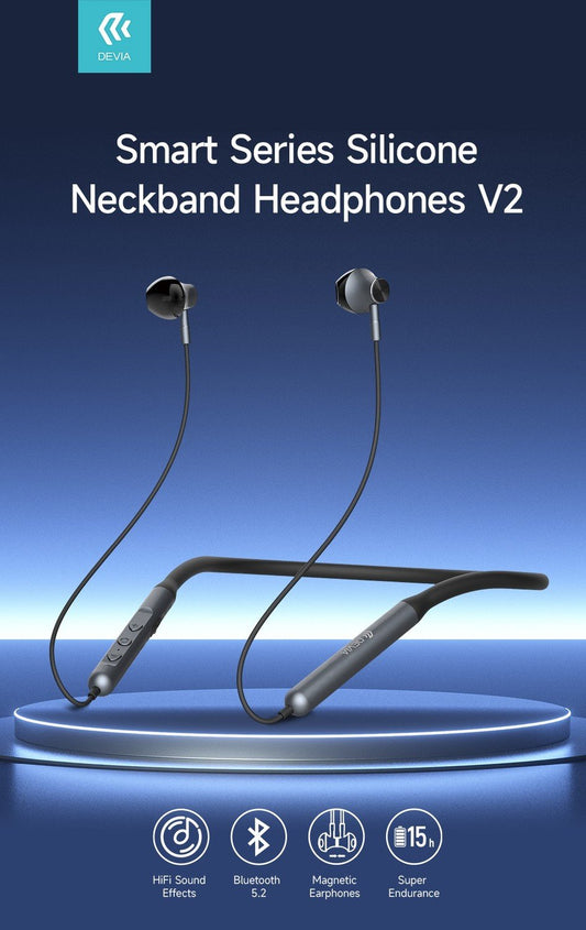 Bluetooth Smart Trådlös Handsfree Magnetic Neckband Devia