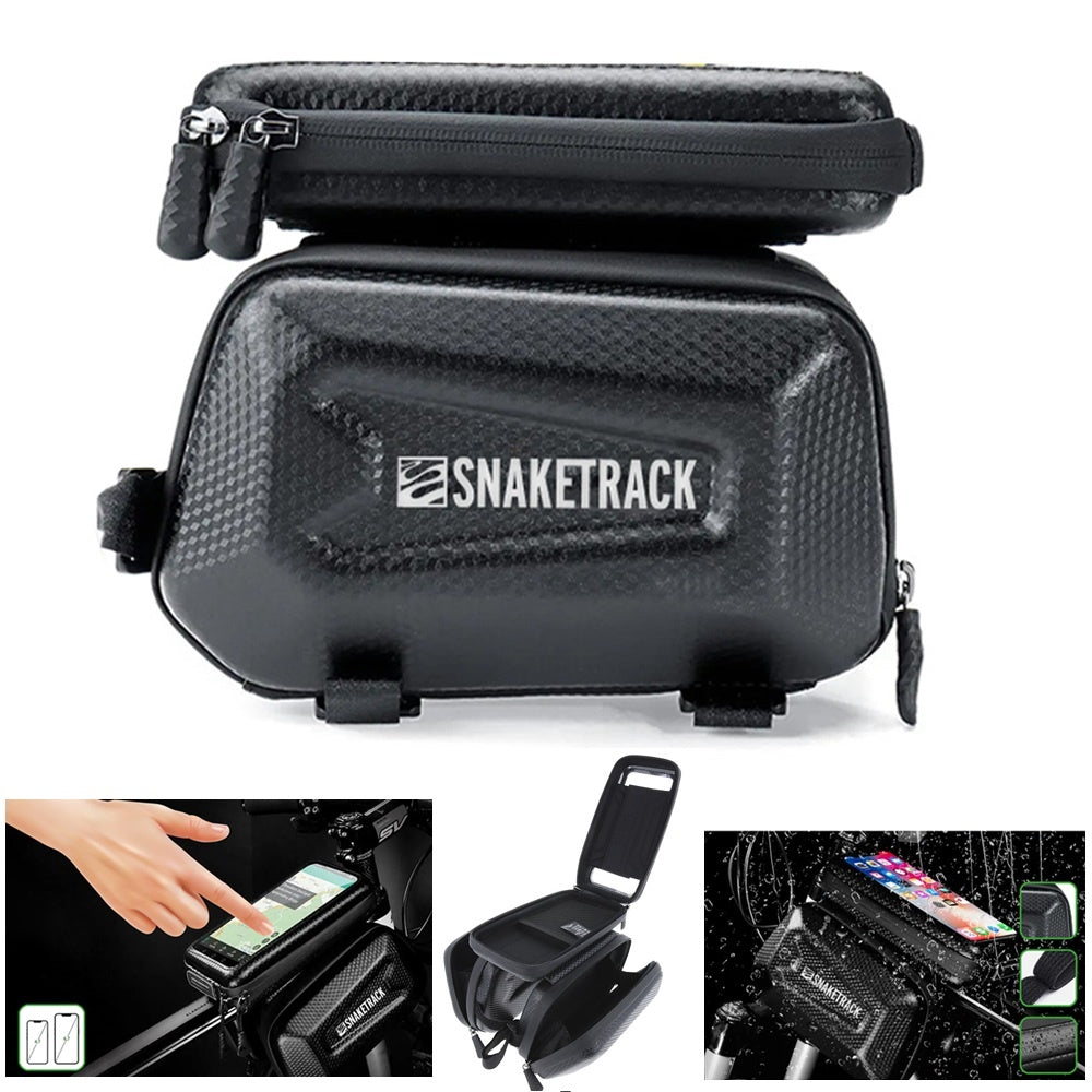 Cykelramväska med Mobilhållare 4.7–6.7" - Snake Track ST04 Vattentät 1.5L