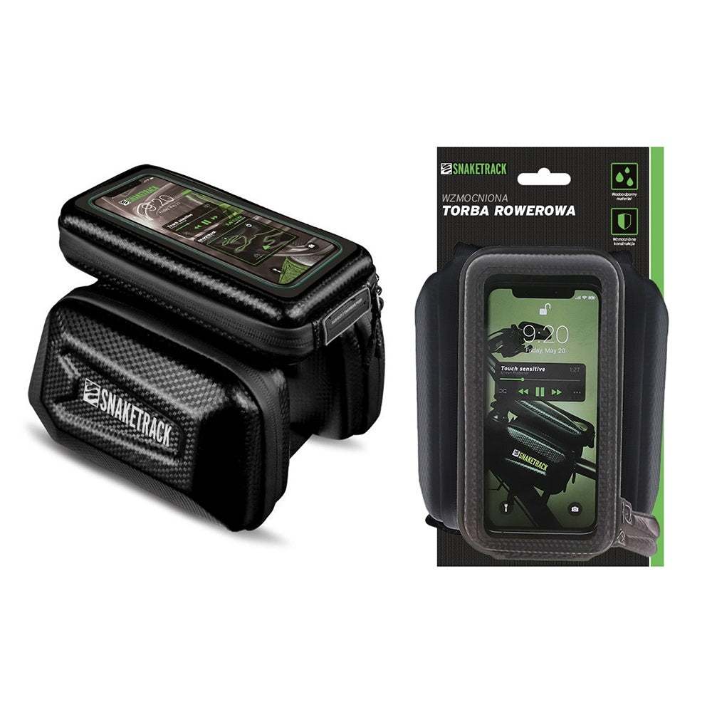 Cykelramväska med Mobilhållare 4.7–6.7" - Snake Track ST04 Vattentät 1.5L