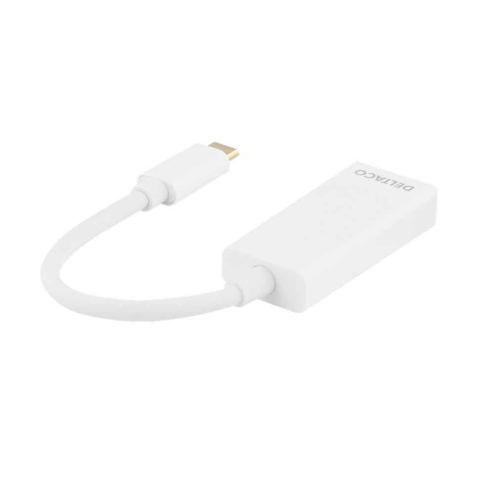 DELTACO USB-C till DisplayPort Adapter 4K 60Hz, USB 3.1 Type-C till DP 19-pin